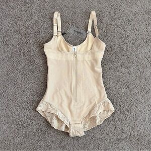 Shaperx Shapewear Beige Nude Bodysuit Womens S